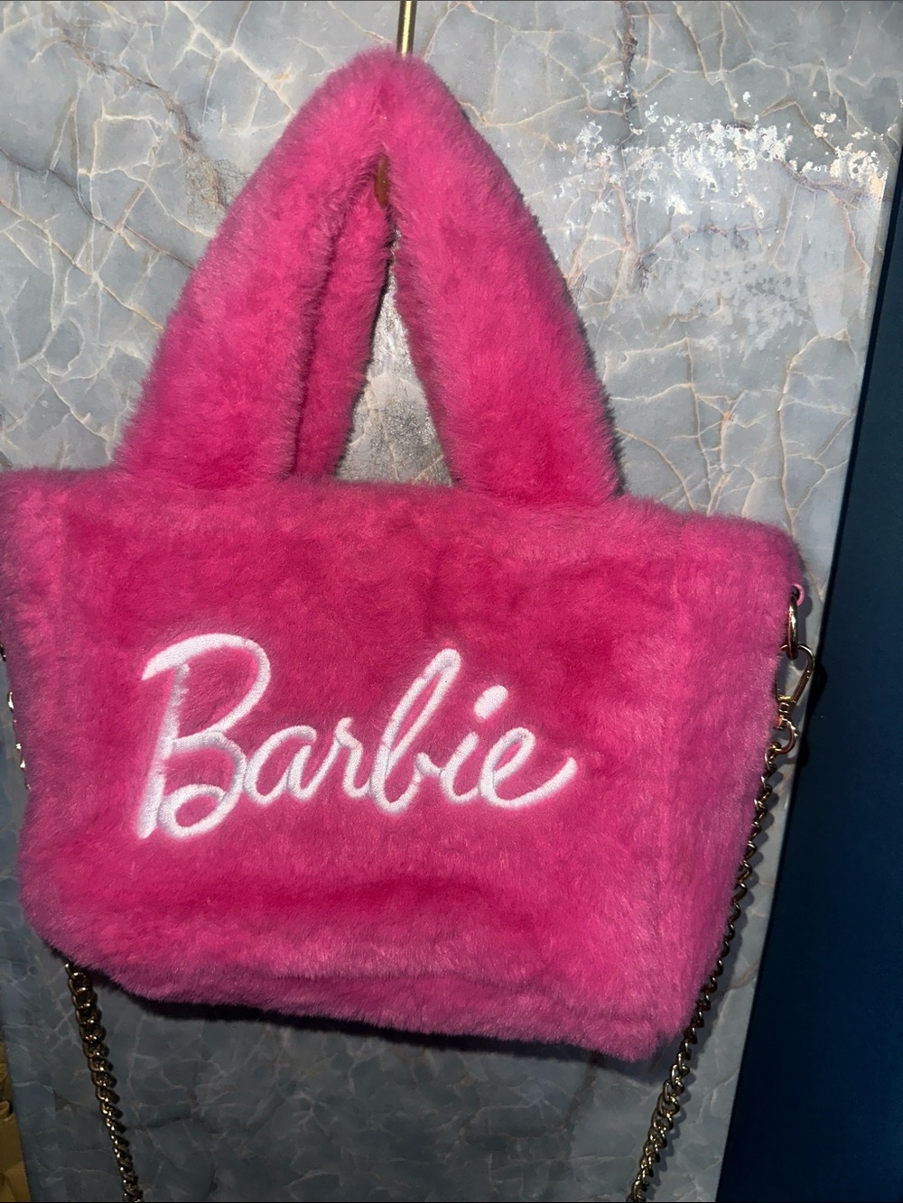 Barbie Pink Furry Bag - Picture 2 of 6